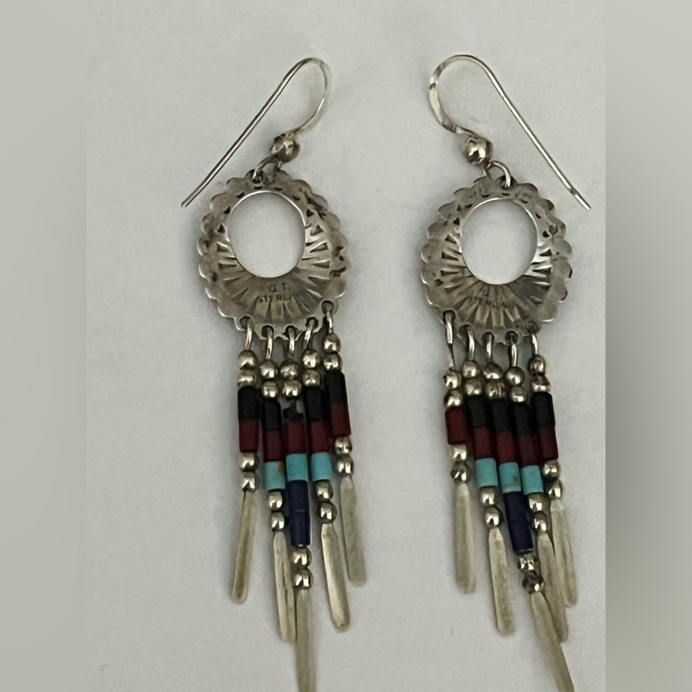QT Quoc 925 Sterling Silver Beaded Earrings